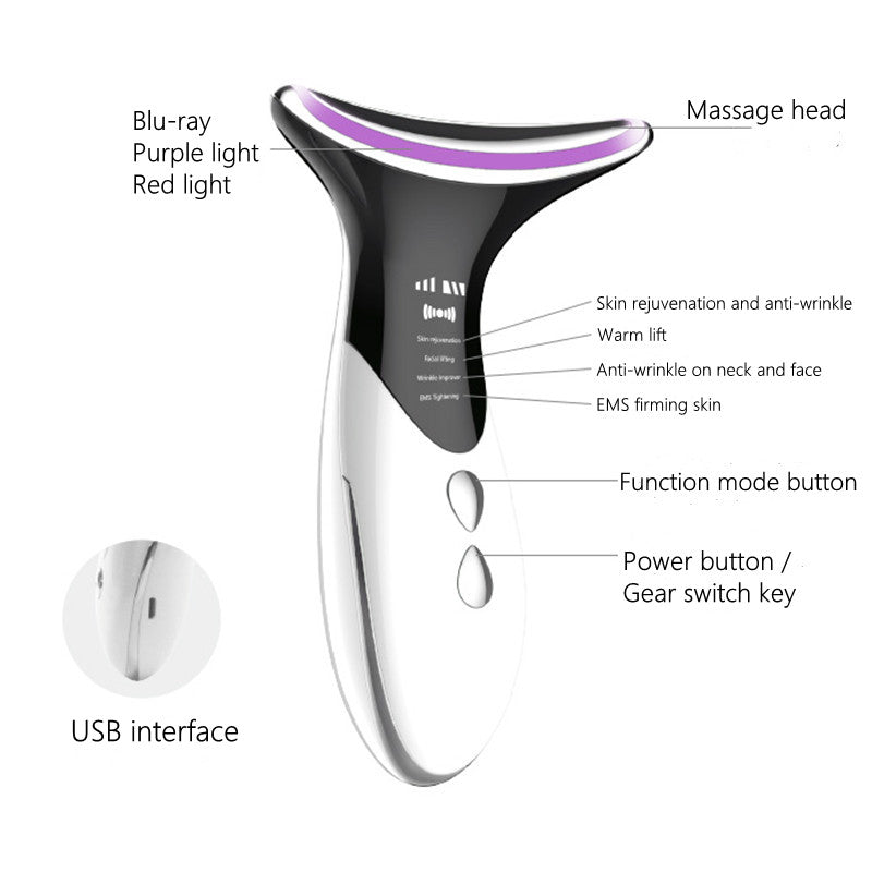 LED Neck Rejuvenation & Massager Device