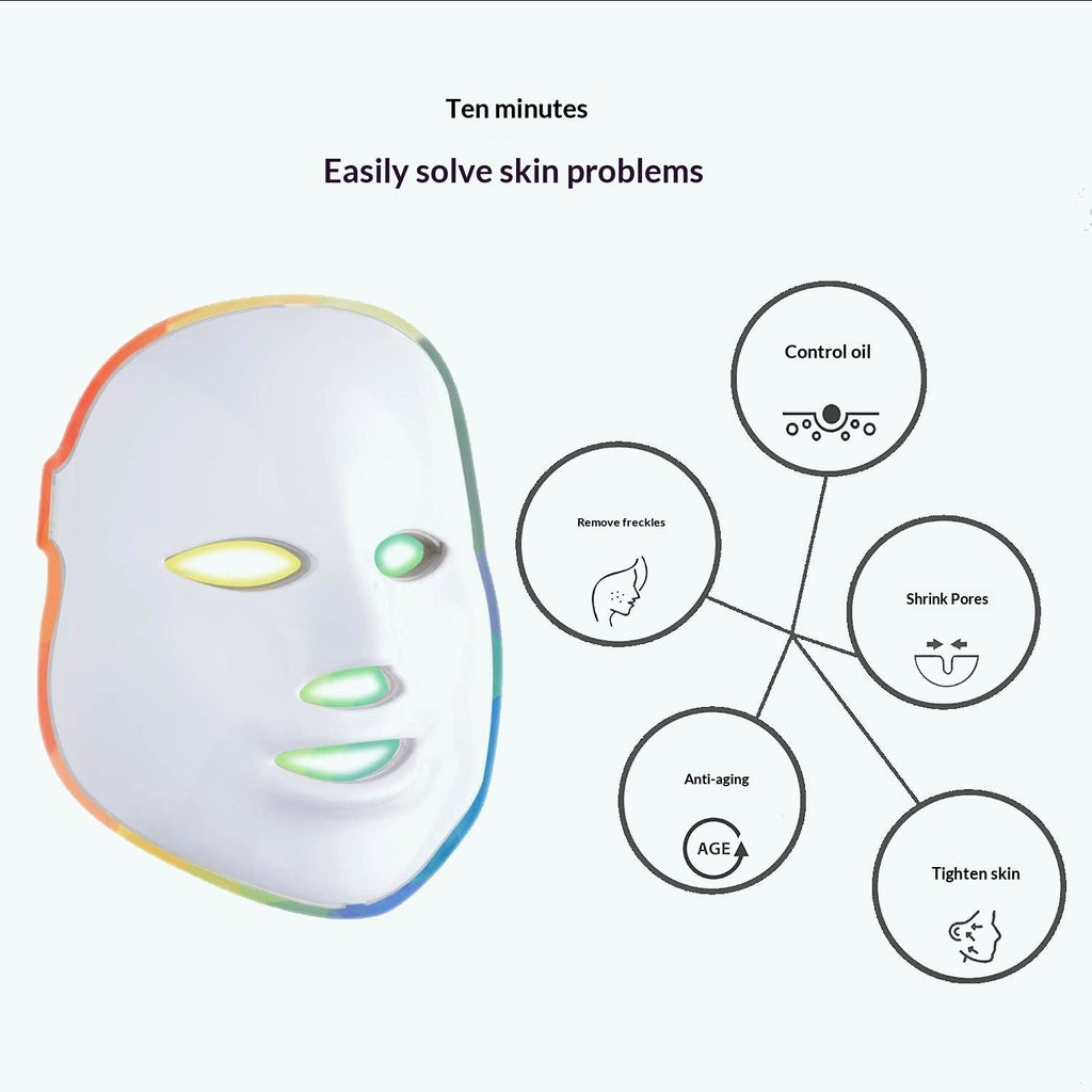 7-Color Photon LED Face Mask for Skin Rejuvenation