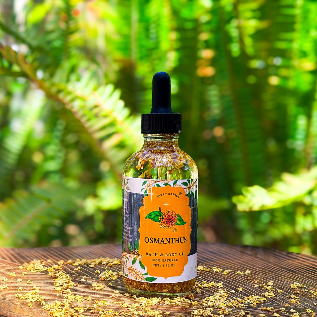 Osmanthus Body & Bath Oil – Botanical Skin-Nourishing Oil | Kitty Karma Studio