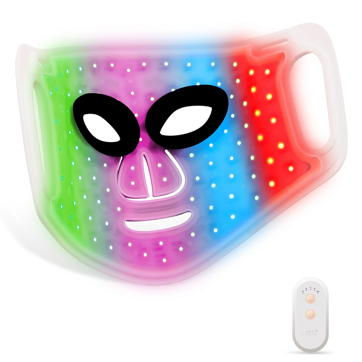LED Facial Phototherapy Mask with 98 Light Beads – Red, Blue, Green & Purple