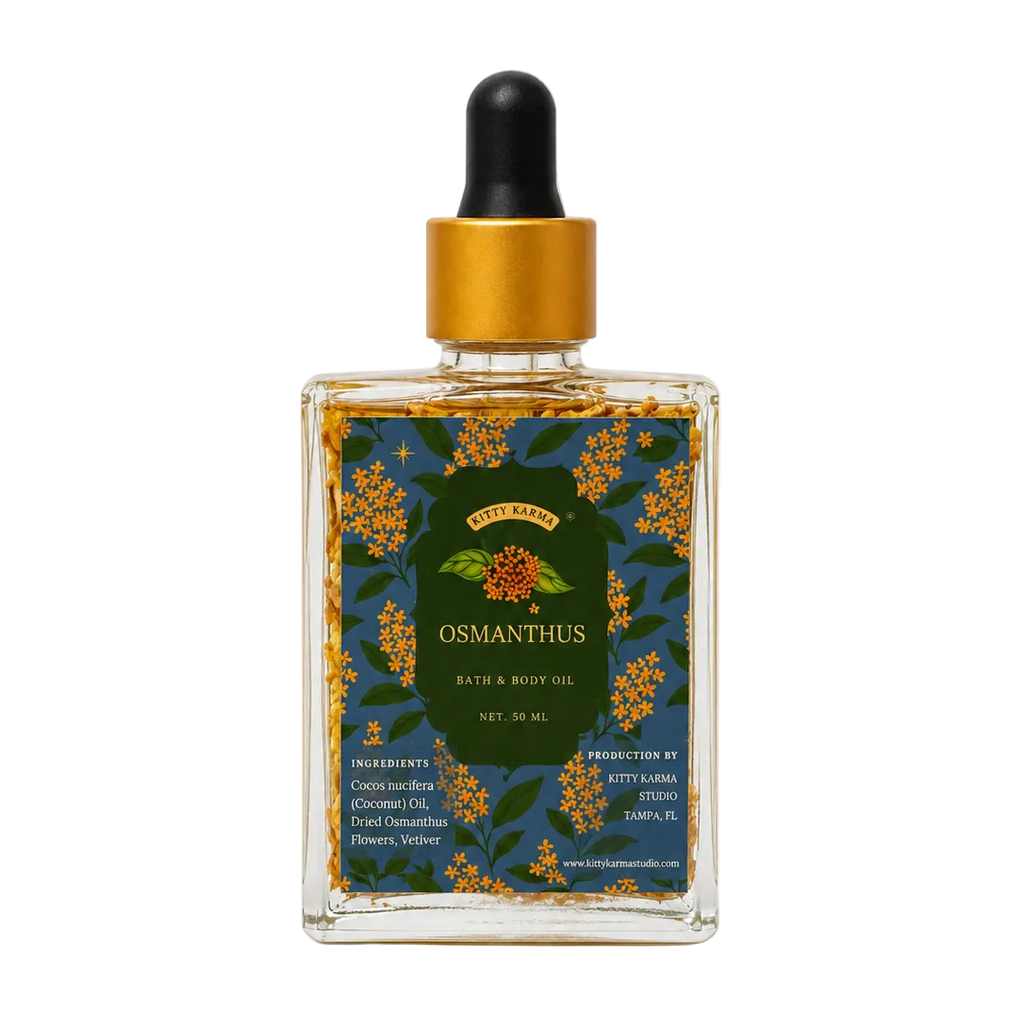 Osmanthus Body & Bath Oil – Botanical Skin-Nourishing Oil | Kitty Karma Studio