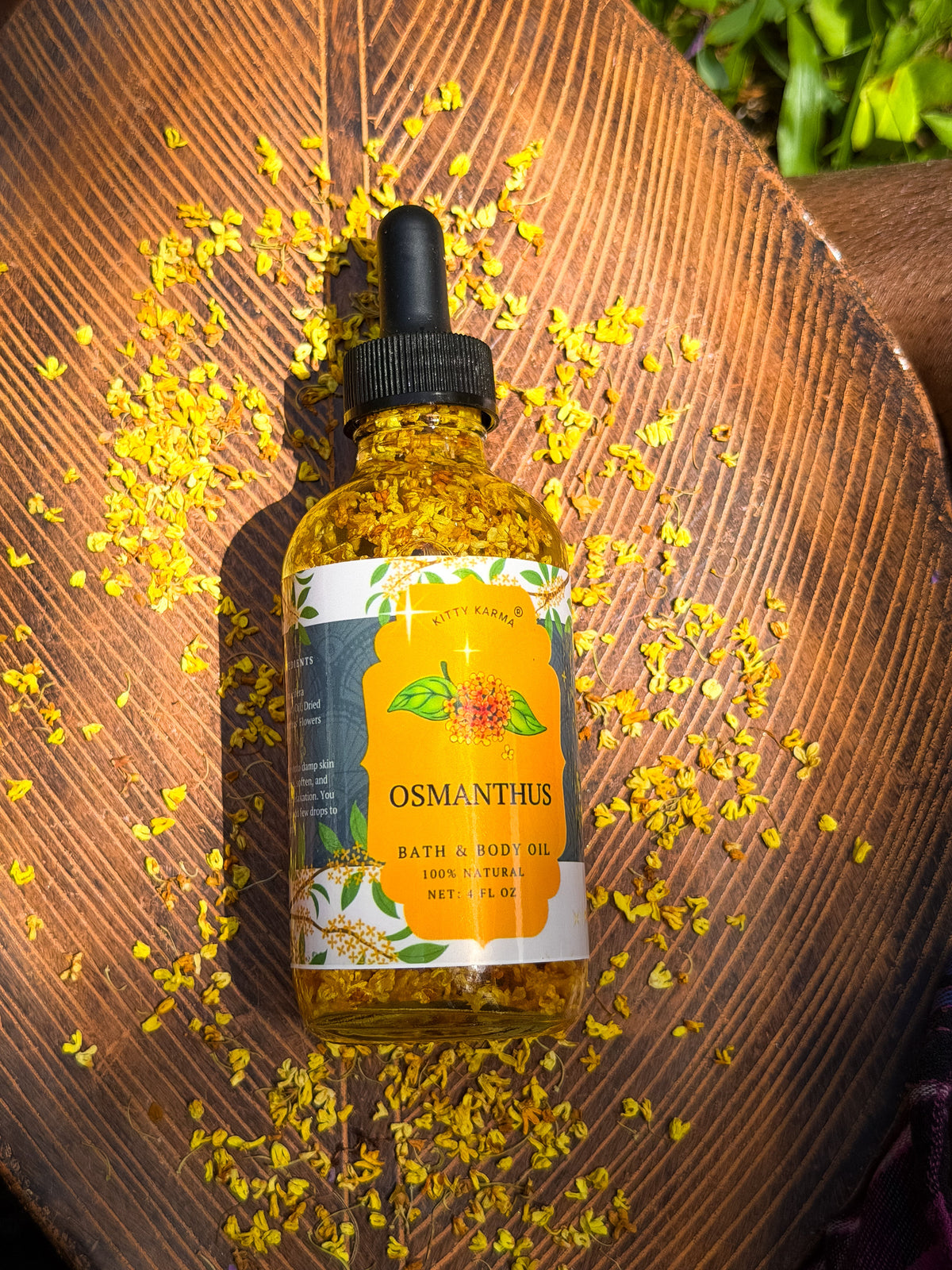 Osmanthus Body & Bath Oil – Botanical Skin-Nourishing Oil | Kitty Karma Studio