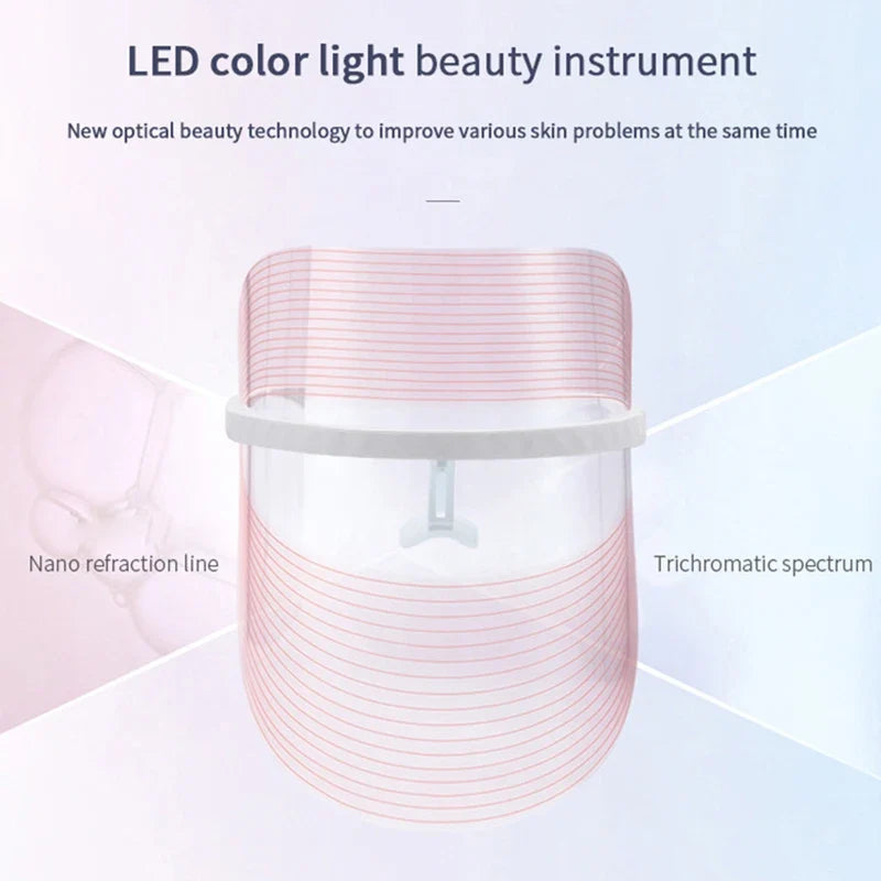 3-Color LED Light Therapy Face Mask
