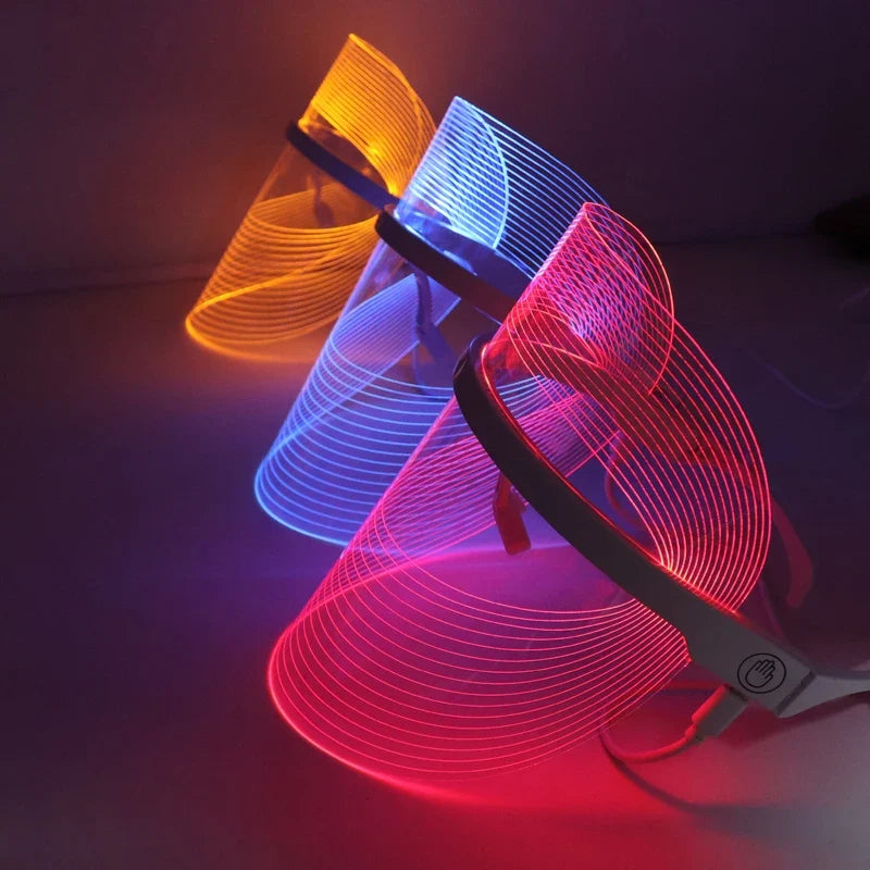 3-Color LED Light Therapy Face Mask