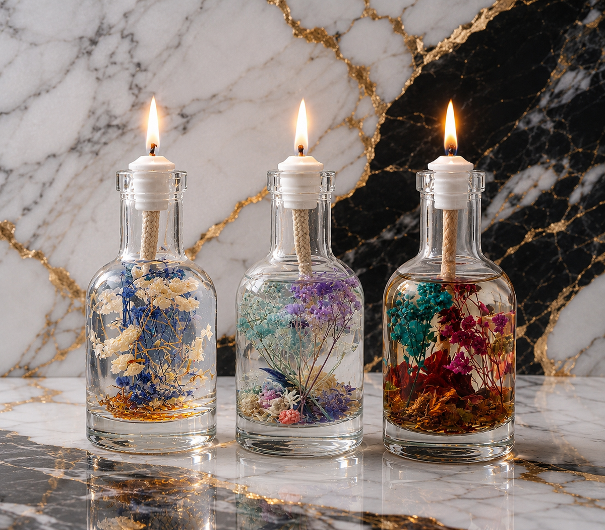 Water Trio – Zodiac Candle Set for Scorpio, Pisces & Cancer