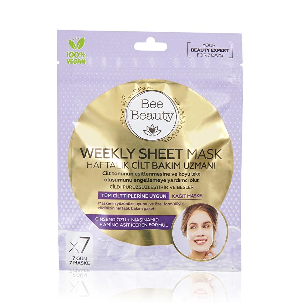 Bee Beauty Hydrating Sheet Mask Set – 7-Pack for All Skin Types