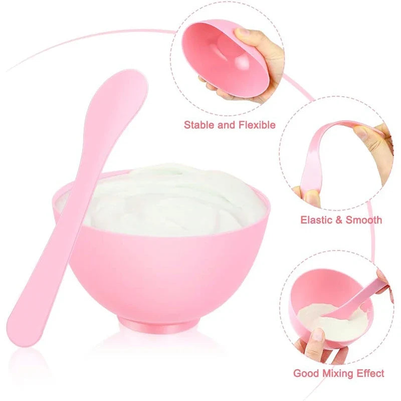 7-Piece Facial Mask Mixing & Application Set – DIY Skin Care Tools