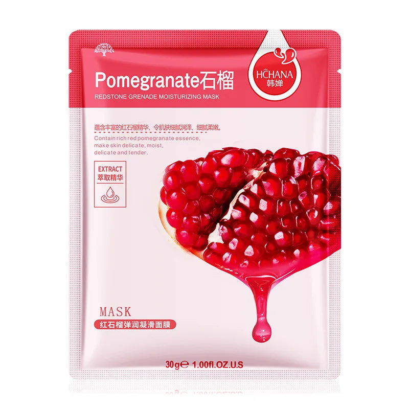Natural Plant-Based Korean Sheet Face Mask (10-Pack)