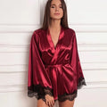 Lace & Satin Kimono Robe Set – Luxe Sleepwear & Loungewear for Women