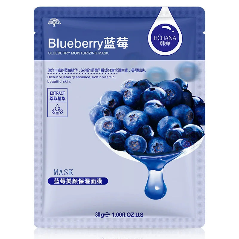 Natural Plant-Based Korean Sheet Face Mask (10-Pack)