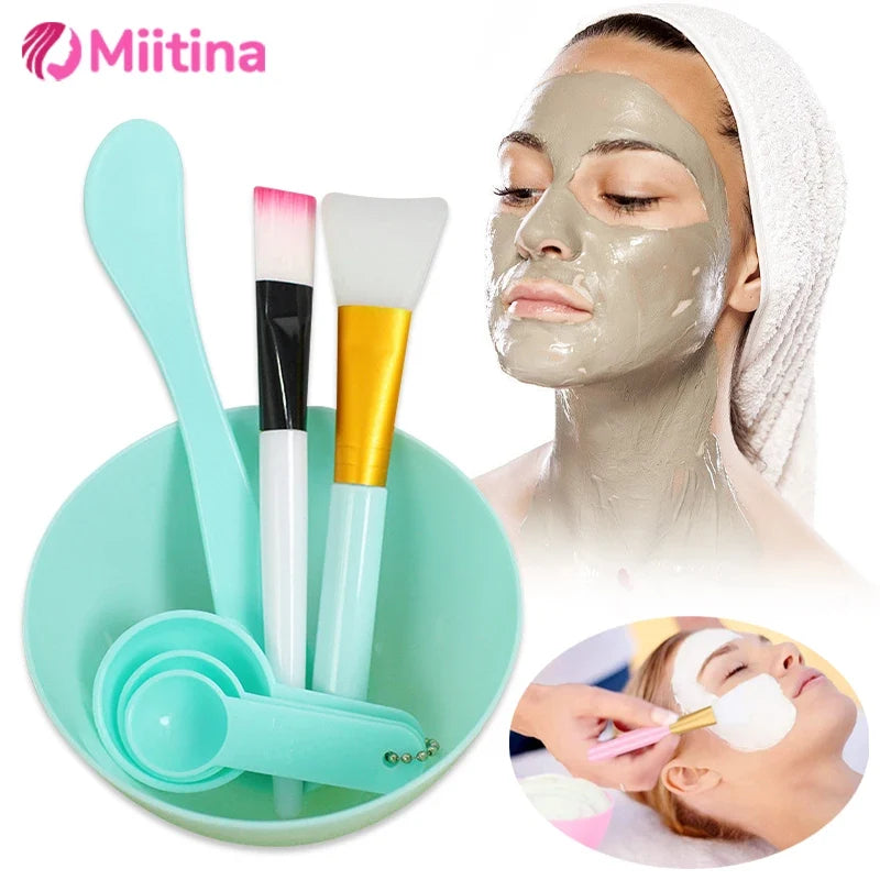 7-Piece Facial Mask Mixing & Application Set – DIY Skin Care Tools