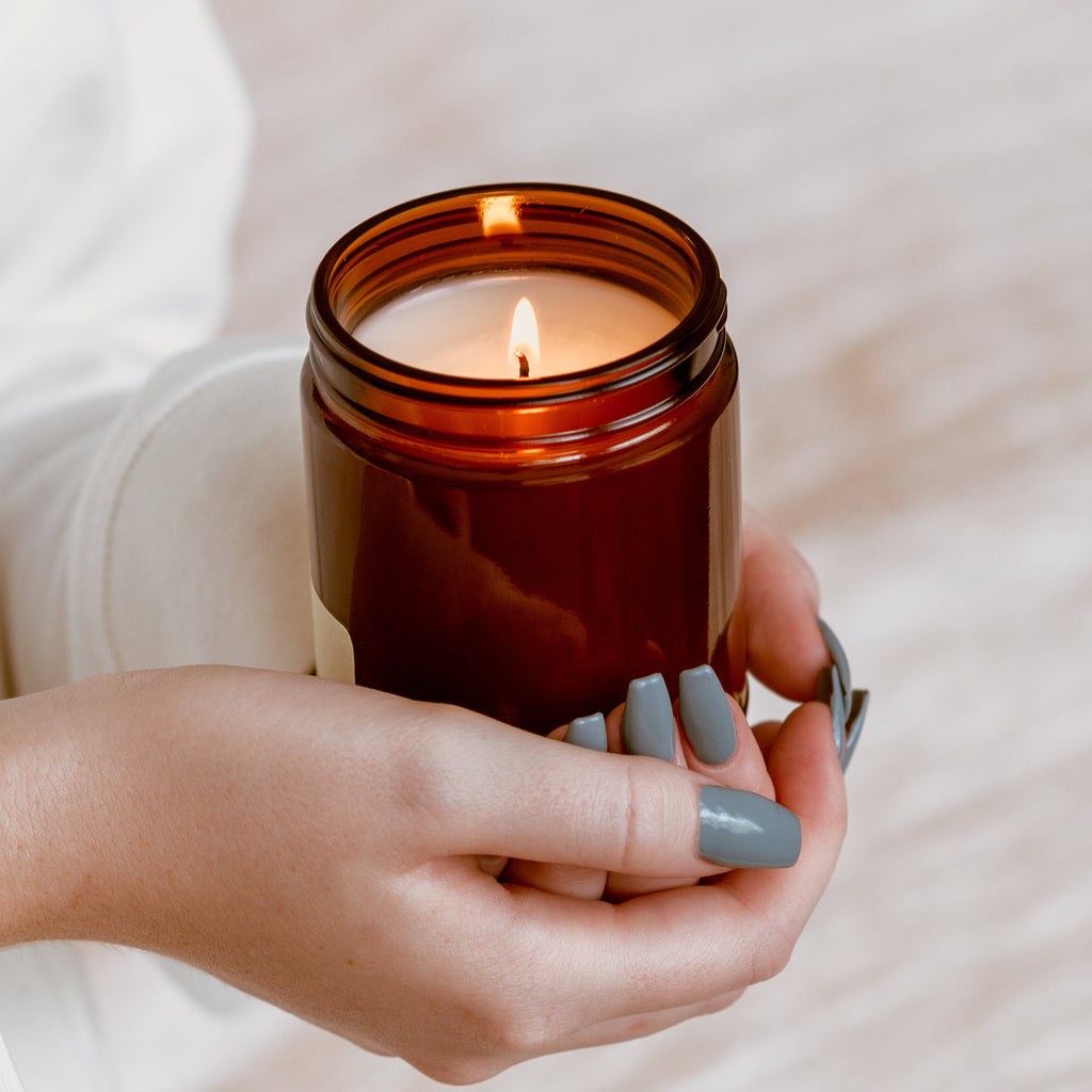 Amber Santal Soy Blend Candle — Sweet Amber, Creamy Sandalwood & Vanilla Orchid