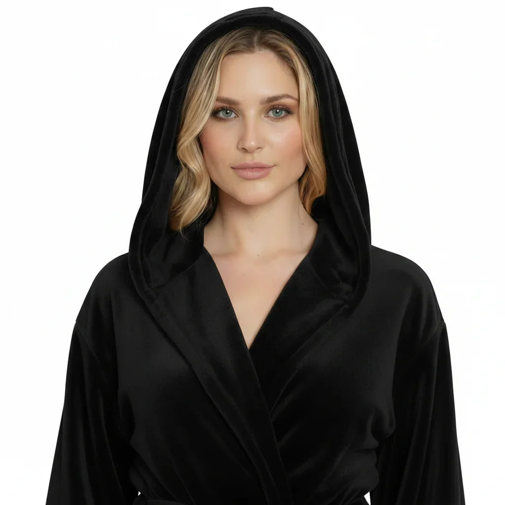 Women's Plush Hooded Robe – Cozy Spa-Worthy Comfort at Home