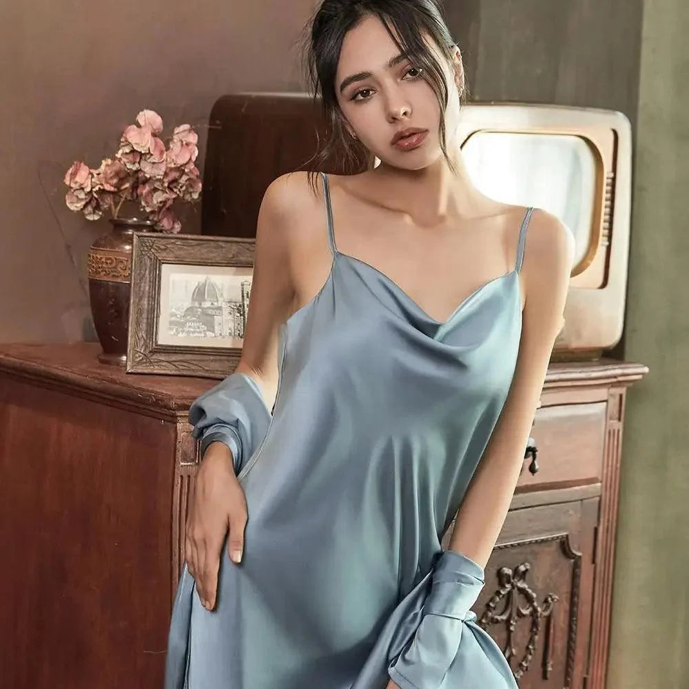 V-Neck Short Robe – Soft & Flirty Robe for Women