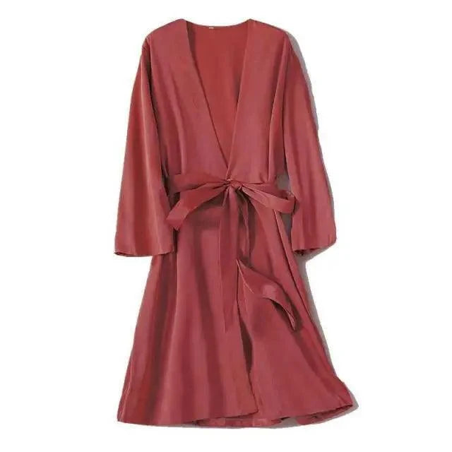 V-Neck Short Robe – Soft & Flirty Robe for Women