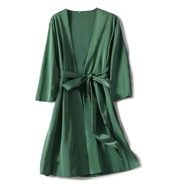 V-Neck Short Robe – Soft & Flirty Robe for Women