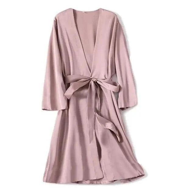 V-Neck Short Robe – Soft & Flirty Robe for Women