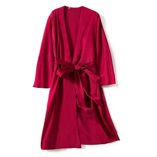 V-Neck Short Robe – Soft & Flirty Robe for Women